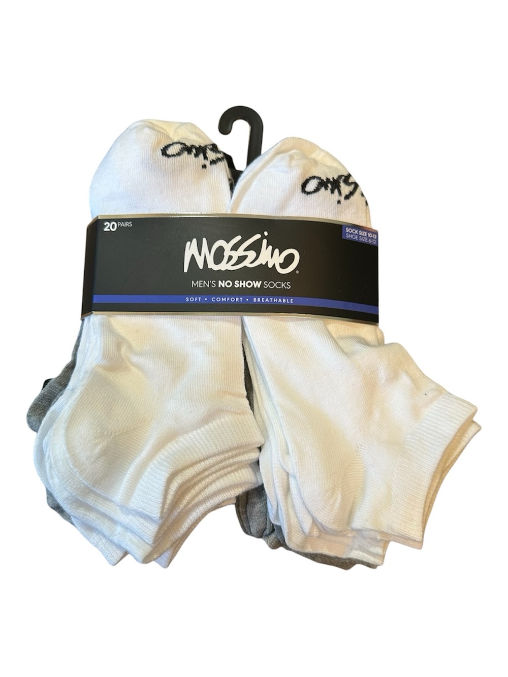 Mossimo Supply Co. Men's No-Show Athletic Socks - 20 Pairs